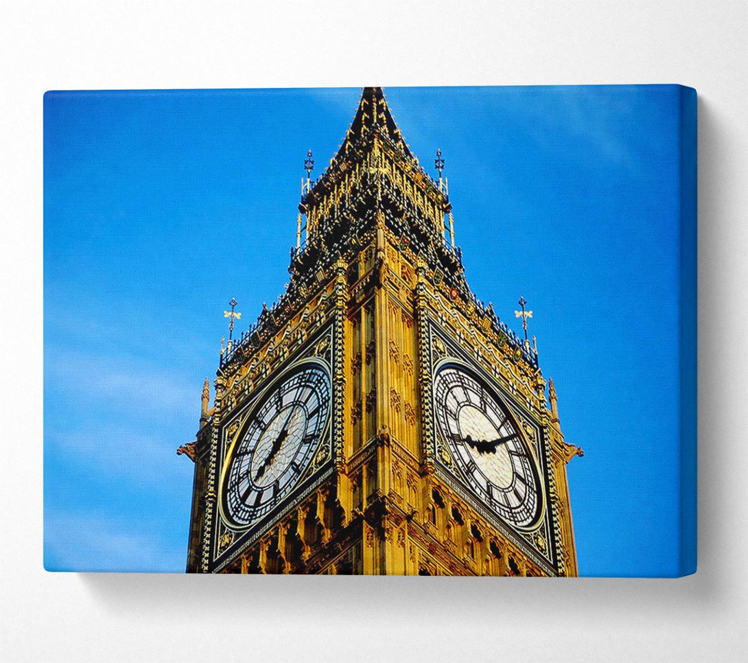  A Canvas Print of Big Ben Close-Up Canvas Wall Art
