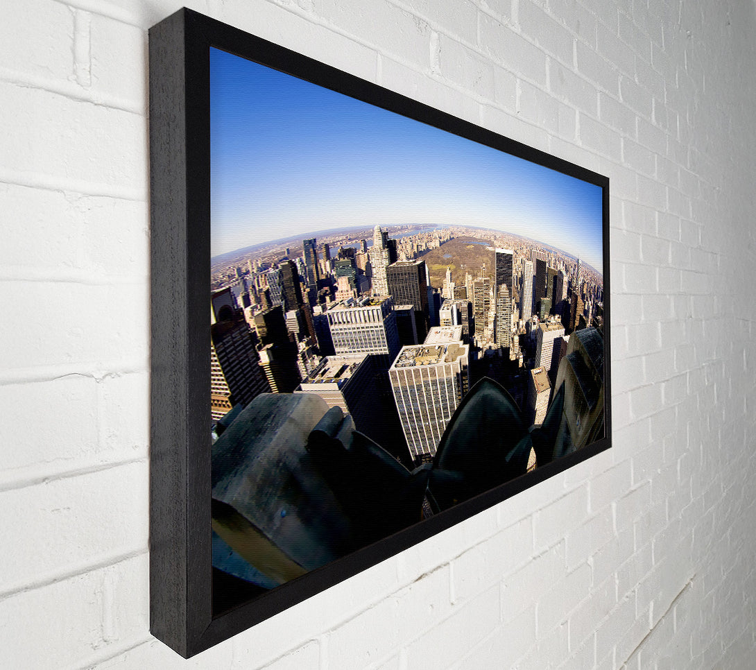  A Canvas Print of Birds Eye View Of New York City From Above Canvas Wall Art