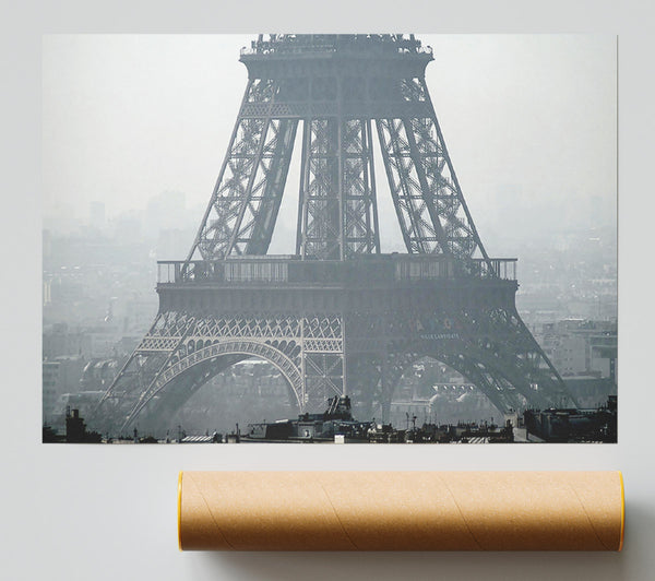 Black And White Eiffel Tower Print
