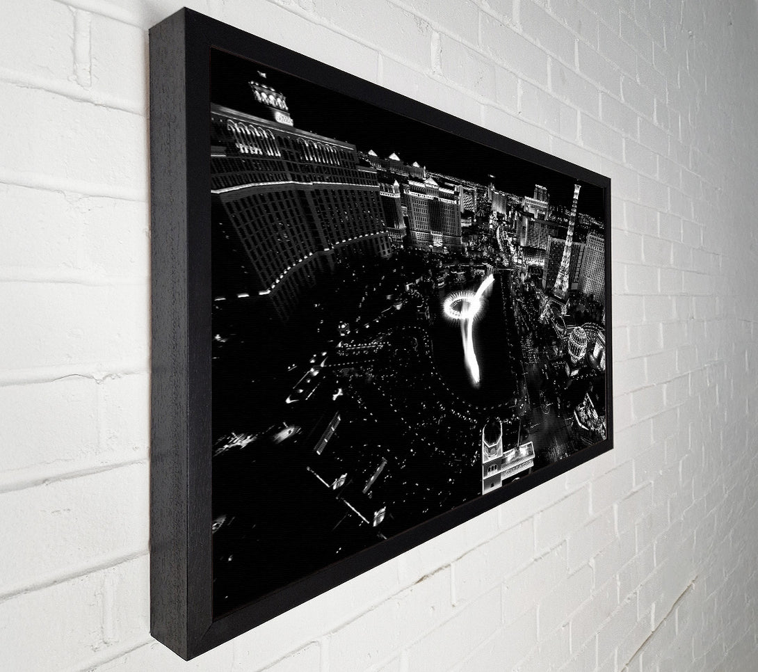  A Canvas Print of Black And White Vegas Canvas Art