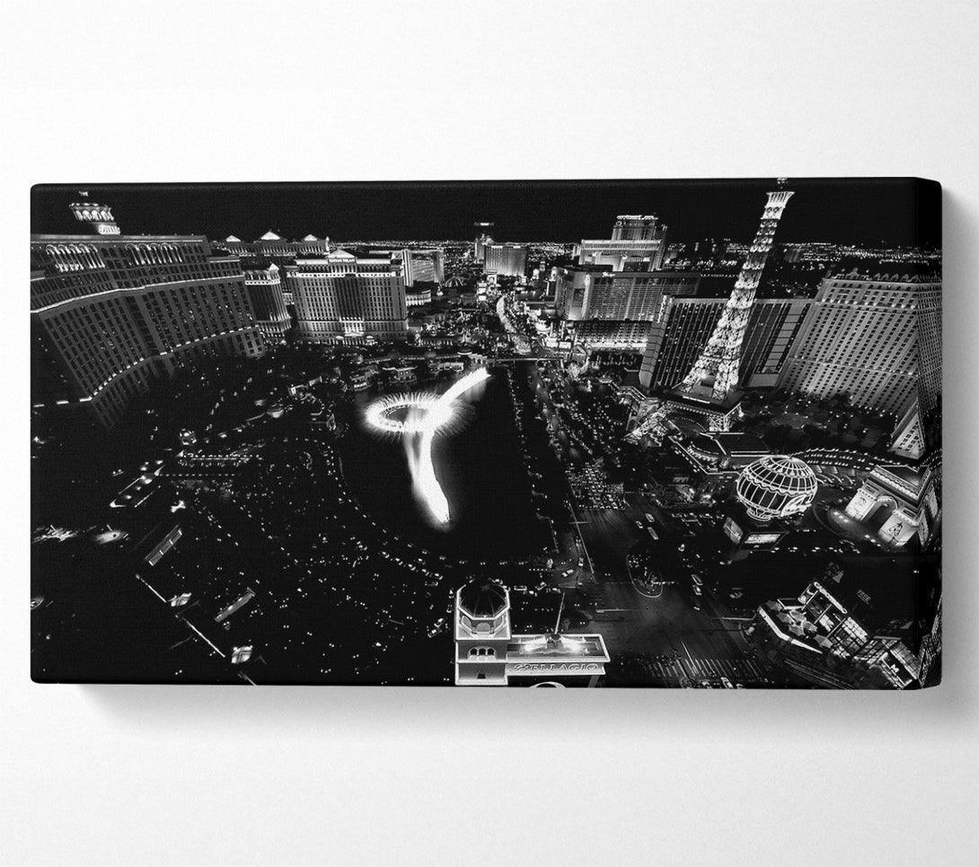  A Canvas Print of Black And White Vegas Canvas Art