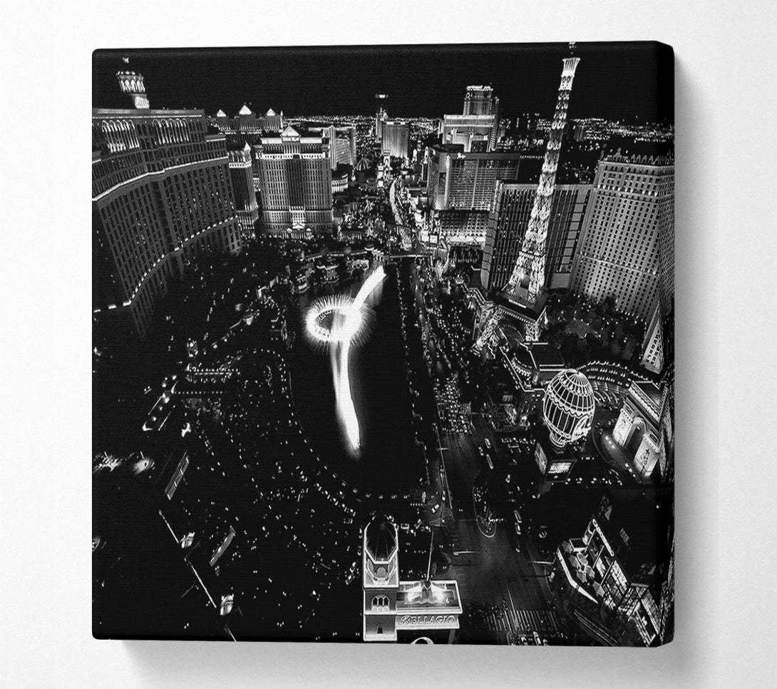  A Canvas Print of Black And White Vegas Canvas Art