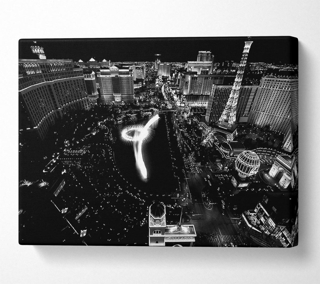  A Canvas Print of Black And White Vegas Canvas Art