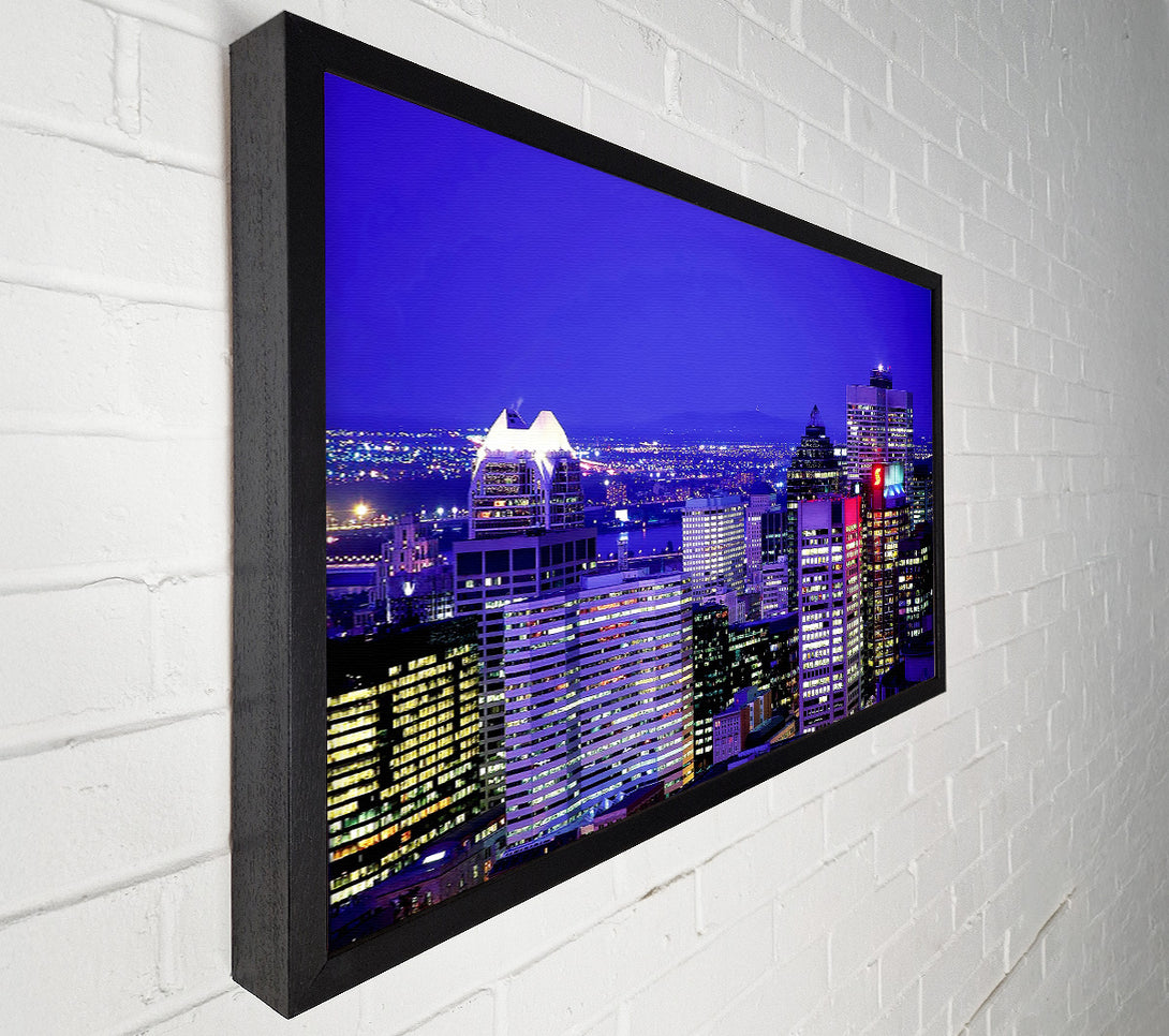  A Canvas Print of Blue City Nights Canvas Art