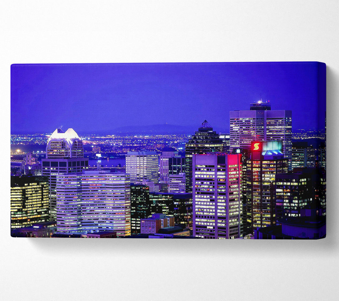  A Canvas Print of Blue City Nights Canvas Art