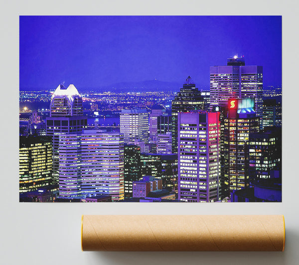 Blue City Nights Print