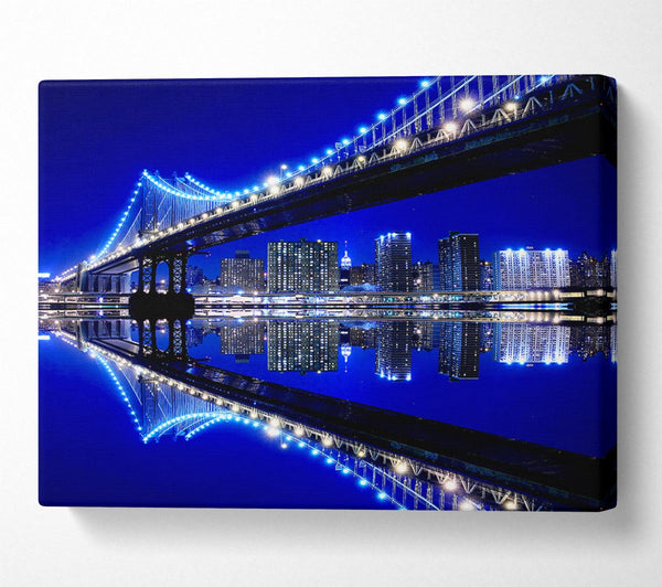  A Canvas Print of Blue Ice Bridge Canvas Wall Art