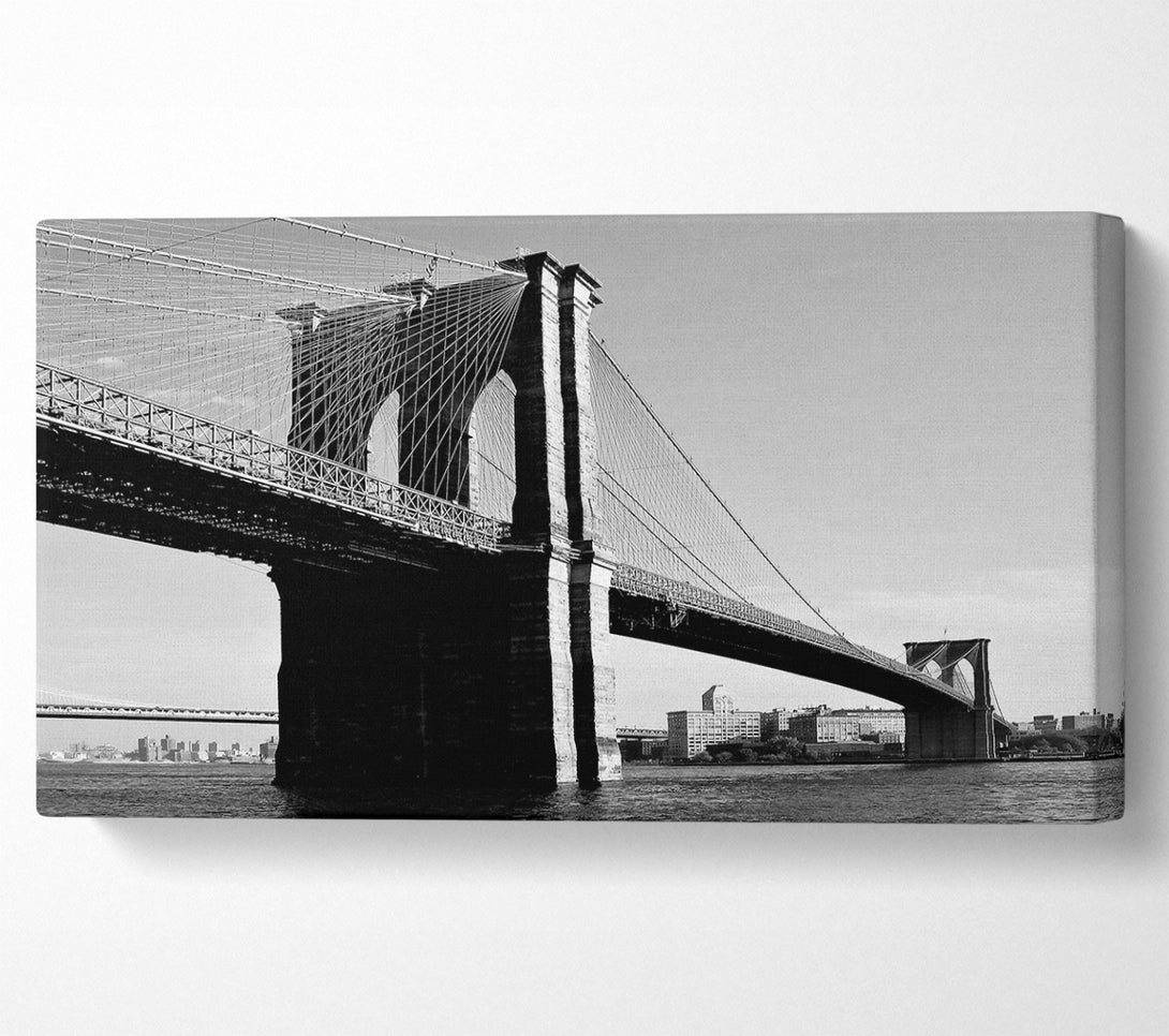  A Canvas Print of Brooklyn Bridge B n W Canvas Print