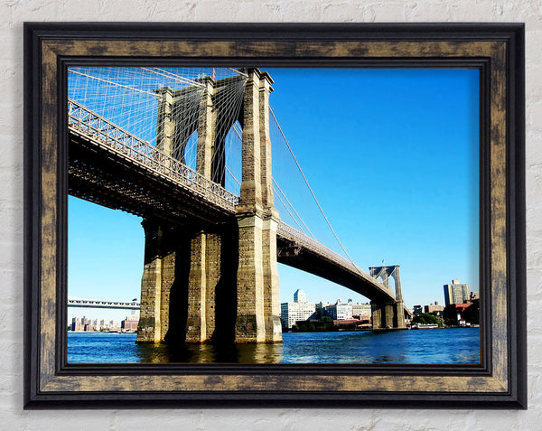 Brooklyn Bridge By Day Framed Print
