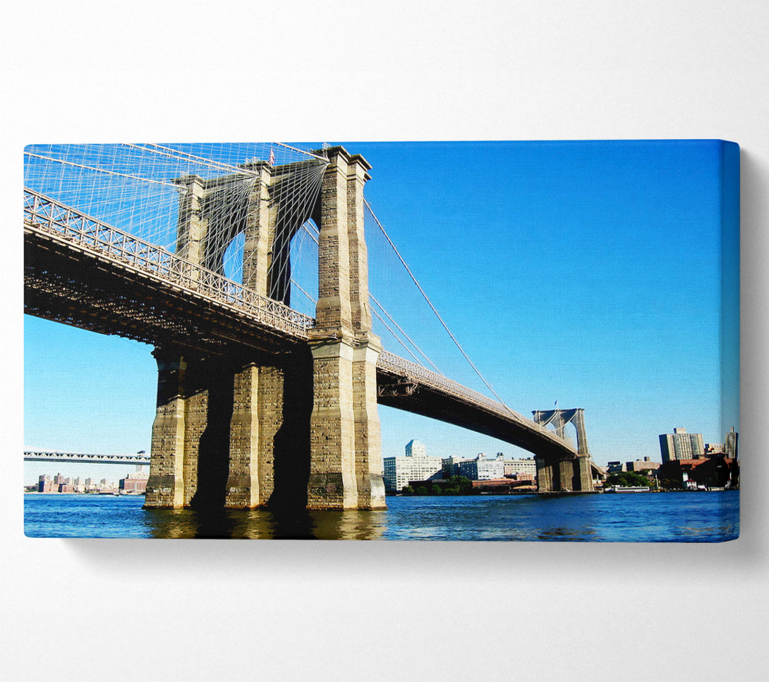  A Canvas Print of Brooklyn Bridge By Day Canvas Print