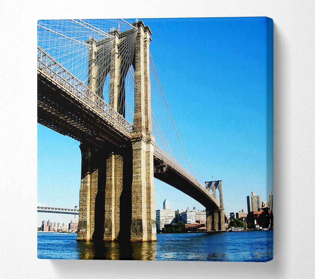  A Canvas Print of Brooklyn Bridge By Day Canvas Print