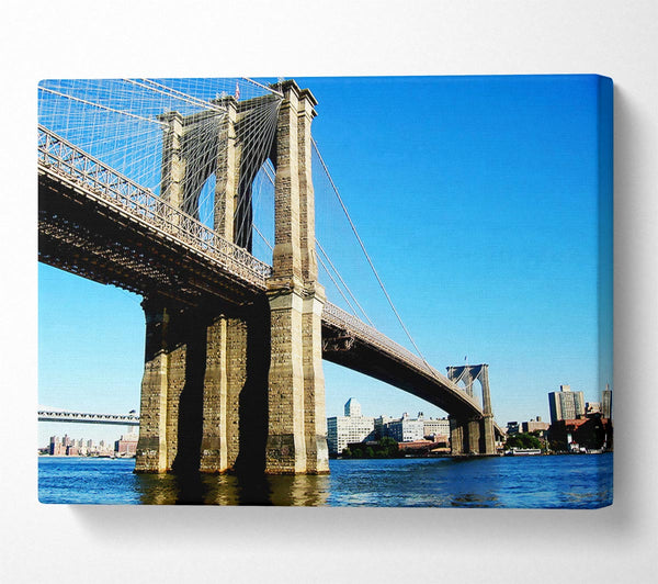  A Canvas Print of Brooklyn Bridge By Day Canvas Print