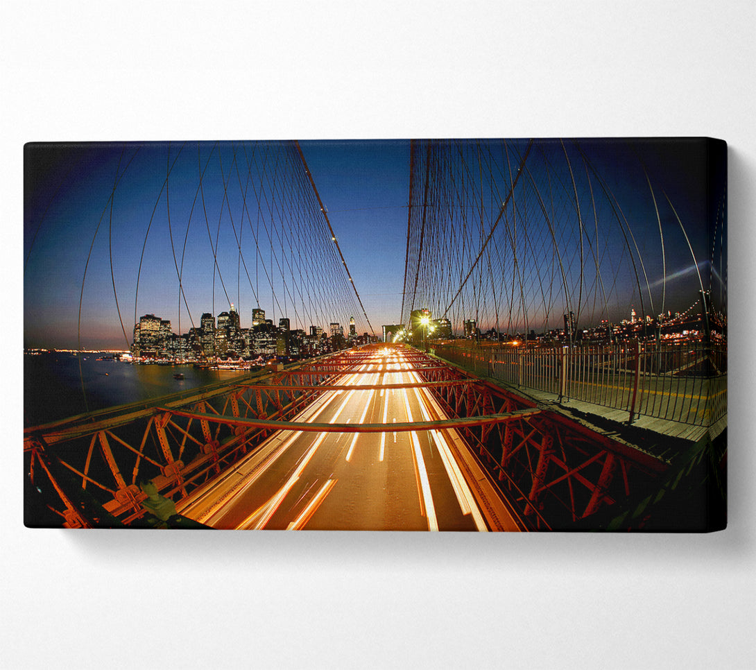  A Canvas Print of Brooklyn Bridge To New York City Canvas Print