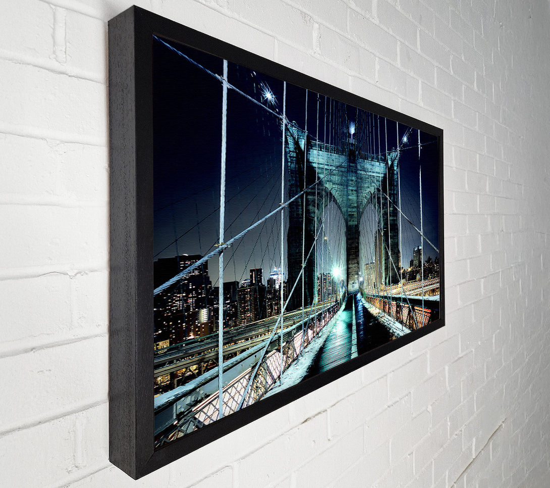  A Canvas Print of Brooklyn Bridge Walkway Canvas Wall Art