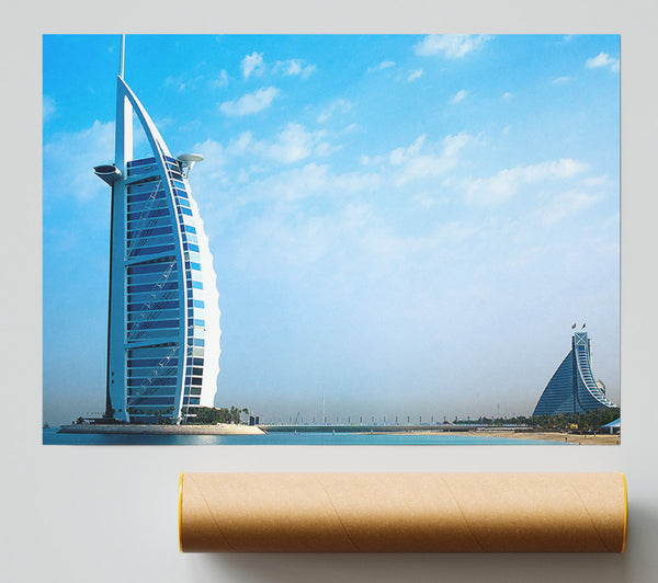 Burj Al Arab Dubai In The Morning Sky Giclee Print