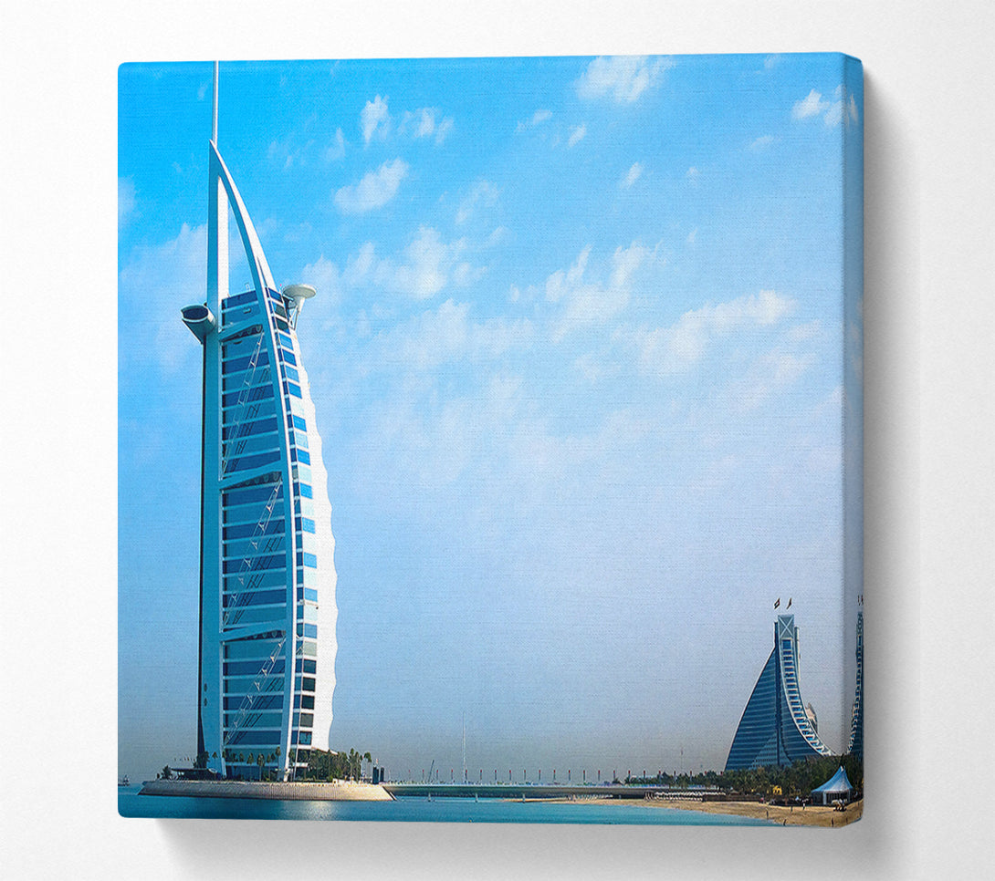  A Canvas Print of Burj Al Arab Dubai In The Morning Sky Canvas Art