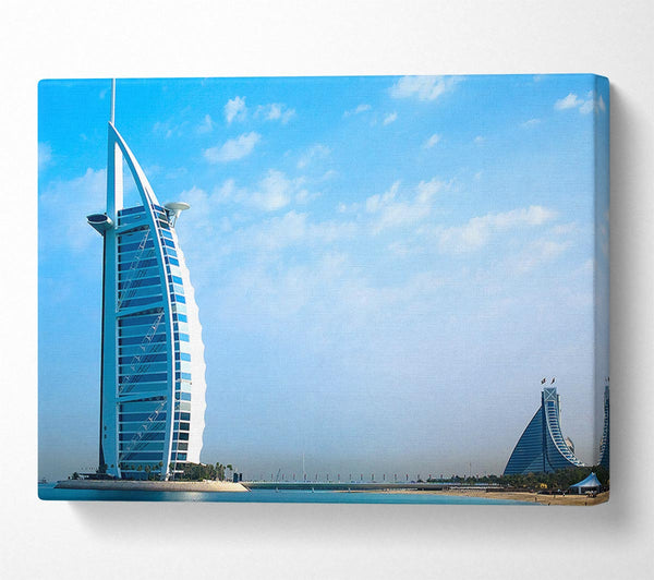  A Canvas Print of Burj Al Arab Dubai In The Morning Sky Canvas Art