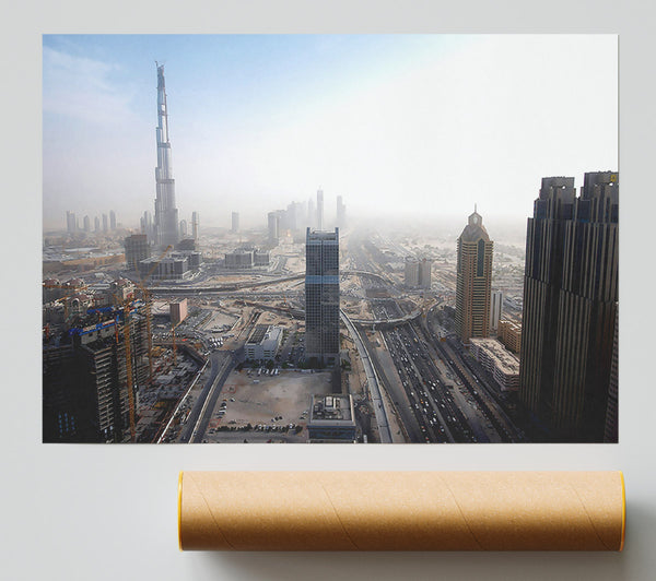 Burj Dubai Being Built Giclee Print