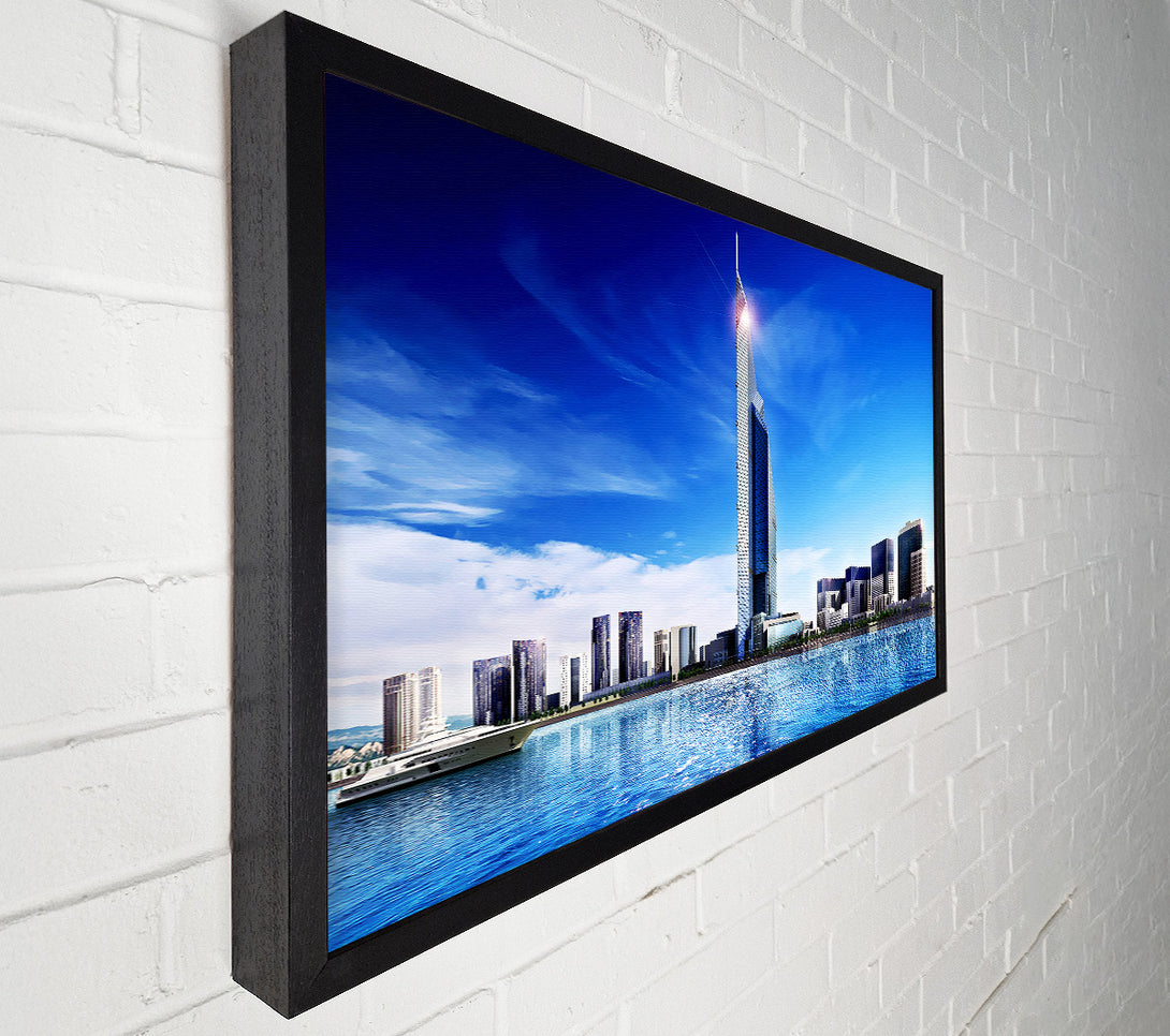  A Canvas Print of Burj Dubai Skyscraper Canvas Art