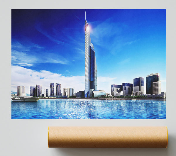 Burj Dubai Skyscraper Giclee Print