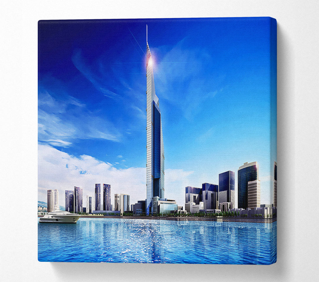  A Canvas Print of Burj Dubai Skyscraper Canvas Art
