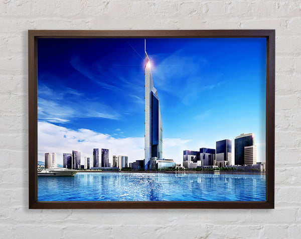 Burj Dubai Skyscraper Framed Print