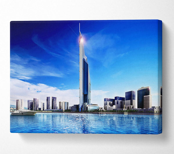  A Canvas Print of Burj Dubai Skyscraper Canvas Art