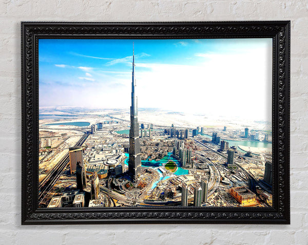Burj Khalifa Aka Burj Dubai Framed Print