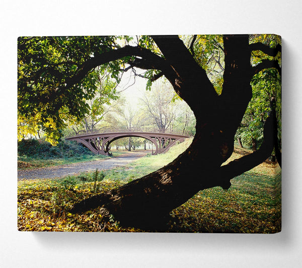  A Canvas Print of Central Park Bridge New York City Canvas Art