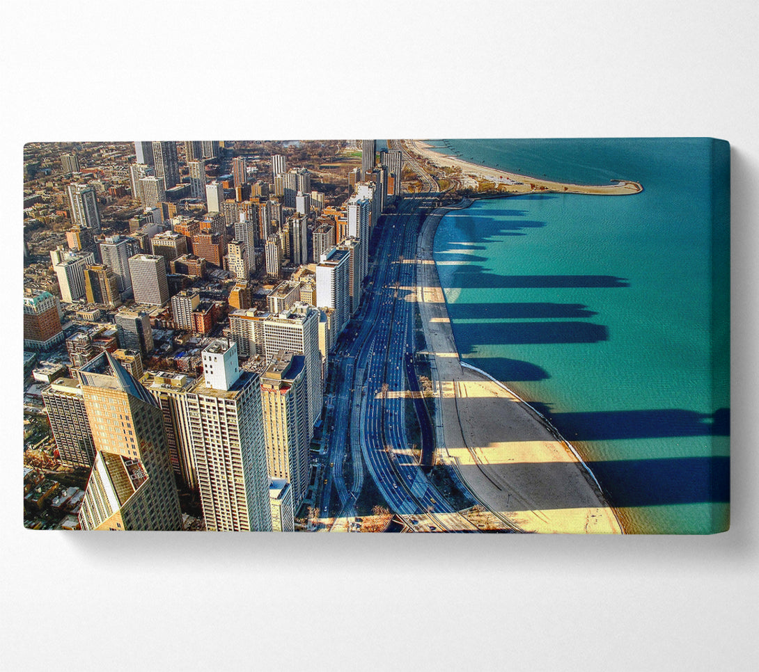  A Canvas Print of Chicago Beach Canvas Wall Art