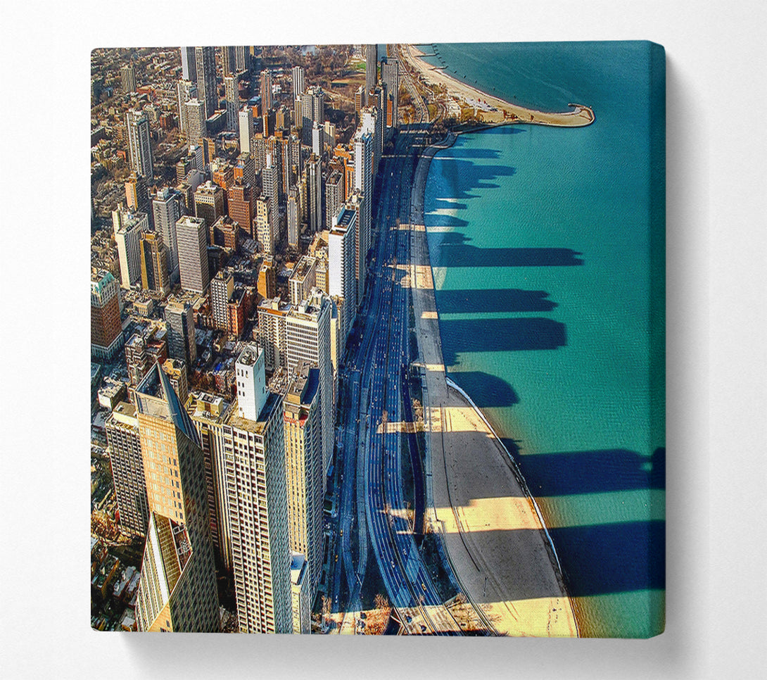  A Canvas Print of Chicago Beach Canvas Wall Art