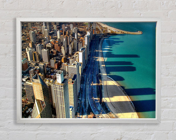 Chicago Beach Framed Print