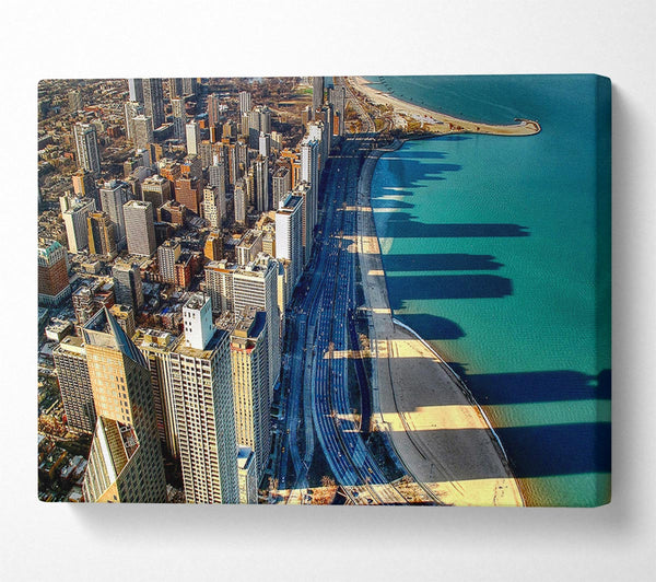  A Canvas Print of Chicago Beach Canvas Wall Art