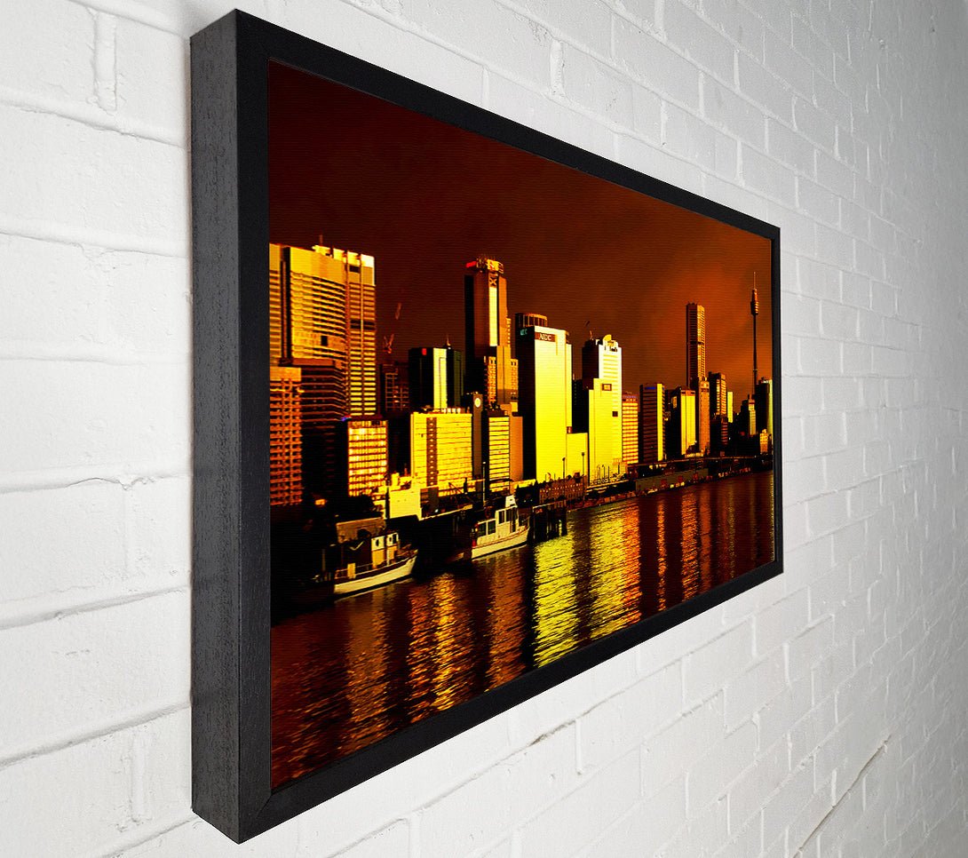  A Canvas Print of Chicago Brown Canvas Print