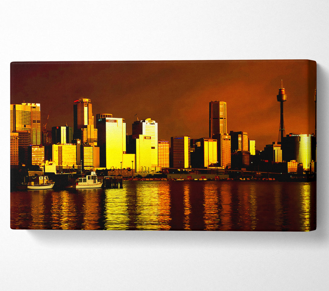  A Canvas Print of Chicago Brown Canvas Print