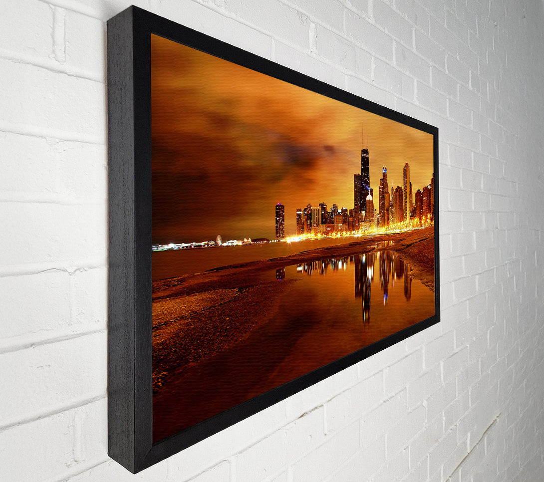  A Canvas Print of Chicago Late Evening Canvas Print