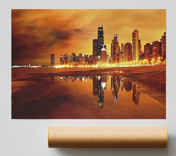 Chicago Late Evening Giclee Print