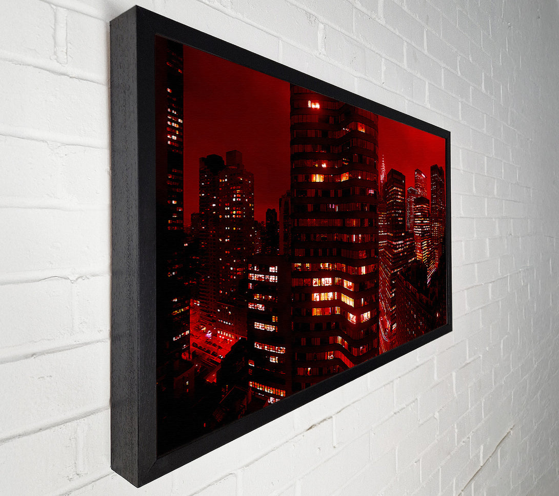  A Canvas Print of Chrysler Building Red Canvas Art