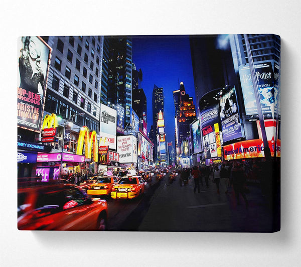  A Canvas Print of New York Night At The Theatre Canvas Wall Art