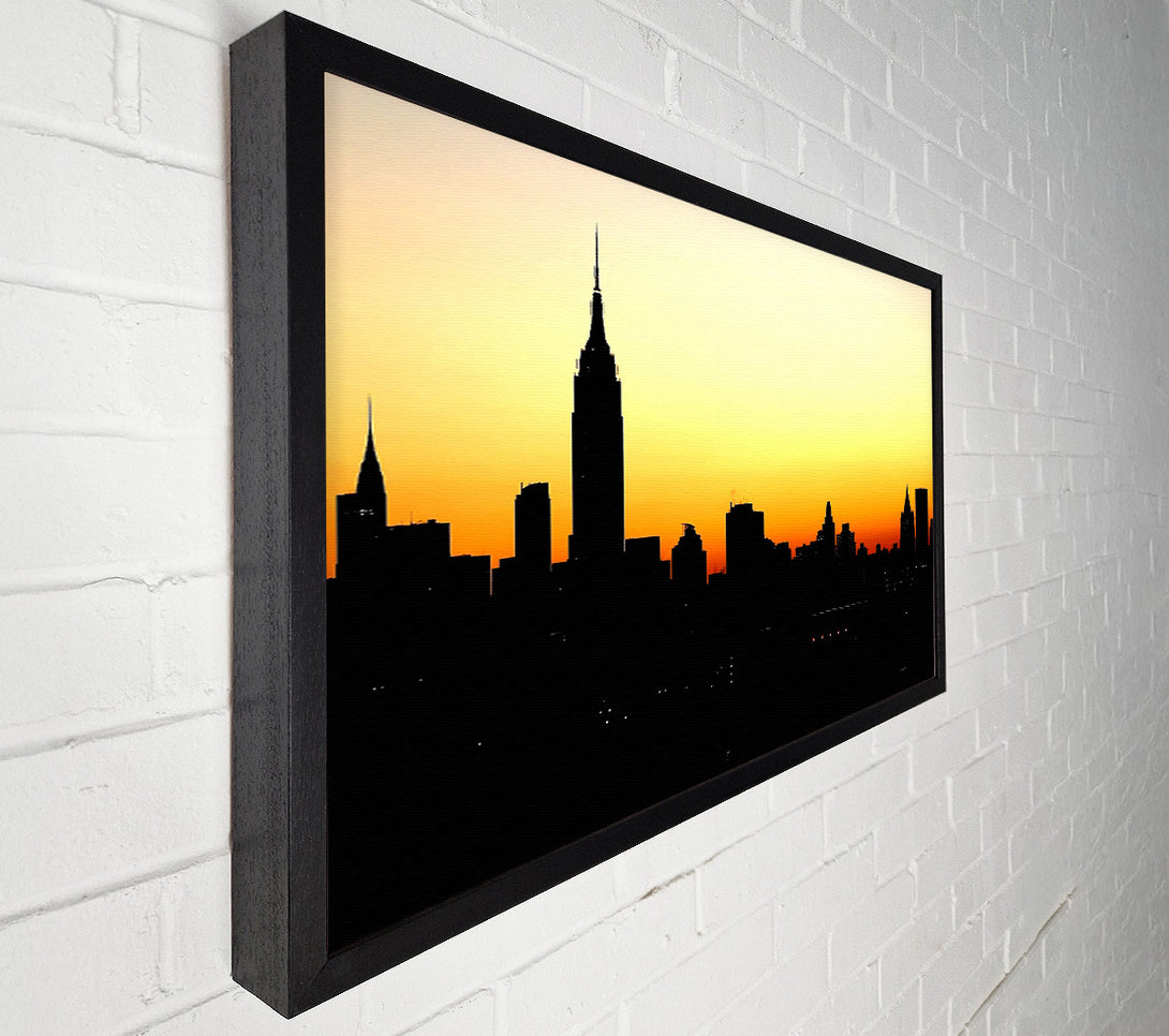  A Canvas Print of Empire State Building NYC At Sunset Canvas Print