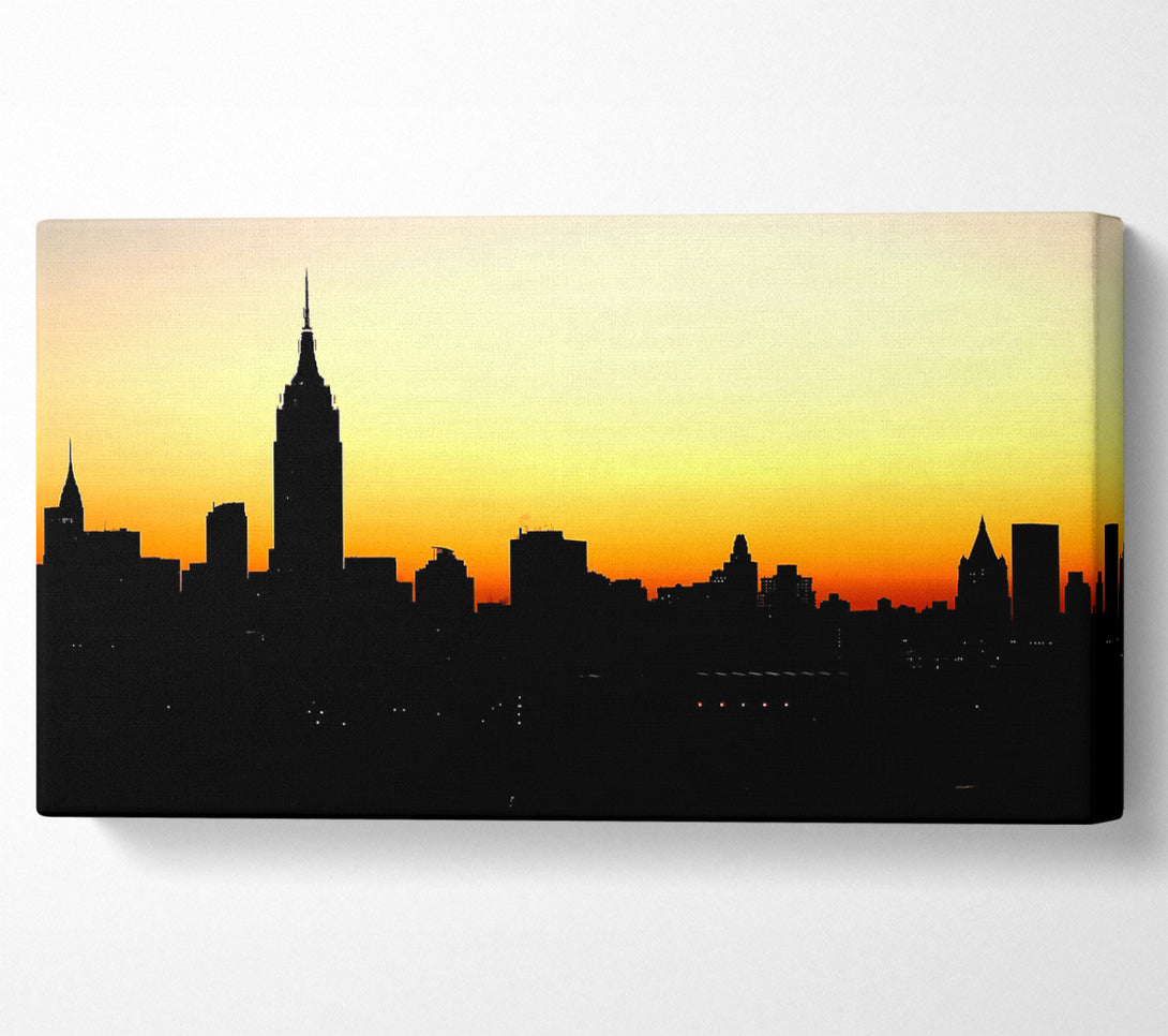  A Canvas Print of Empire State Building NYC At Sunset Canvas Print