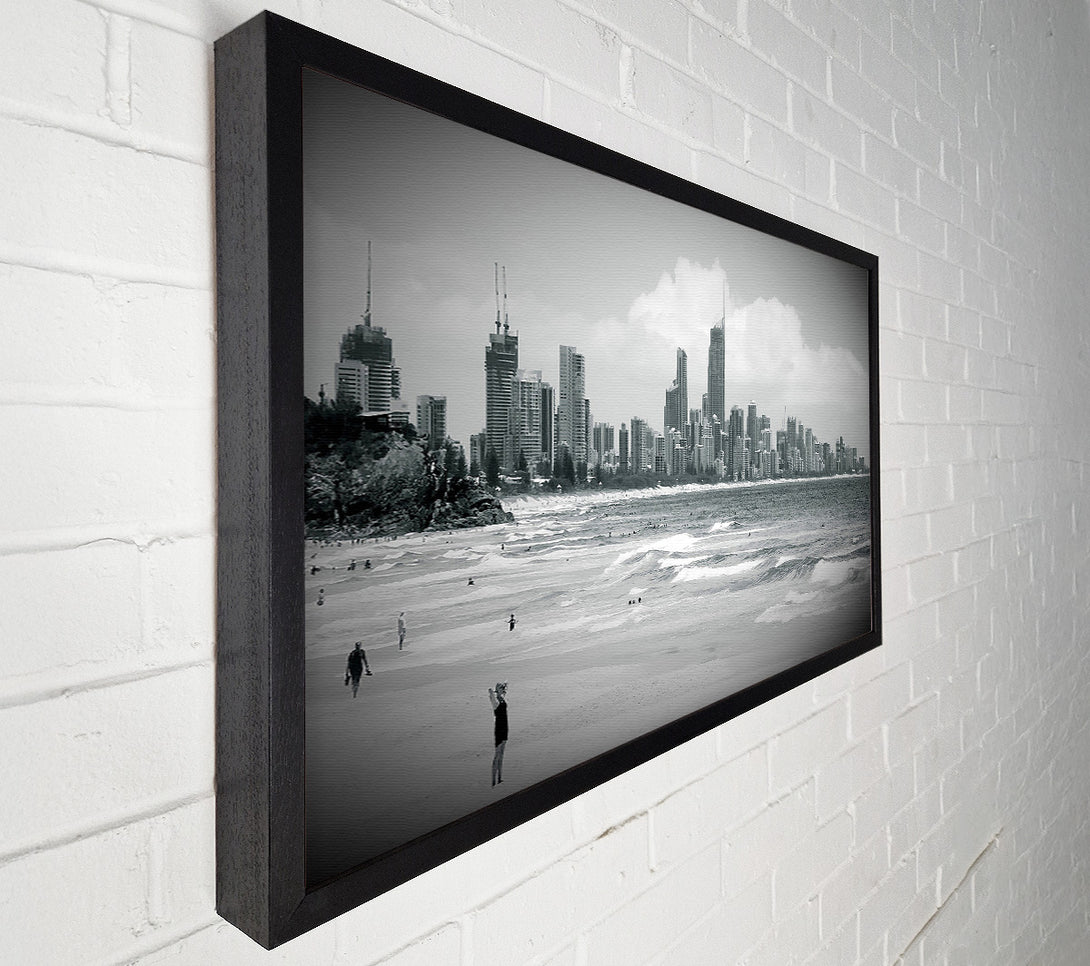  A Canvas Print of City Beach Canvas Print