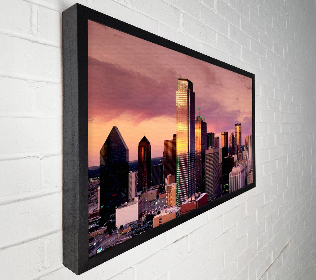  A Canvas Print of City By Sunrise Canvas Art