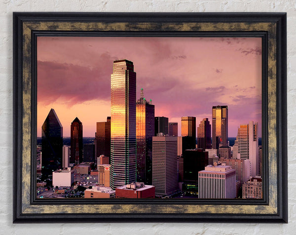 City By Sunrise Framed Print