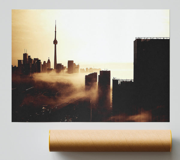 City Fog Giclee Print