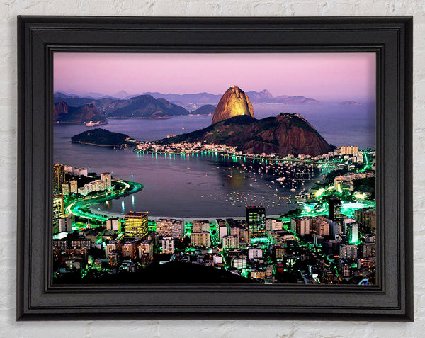 City Harbour Rush Hour Framed Print