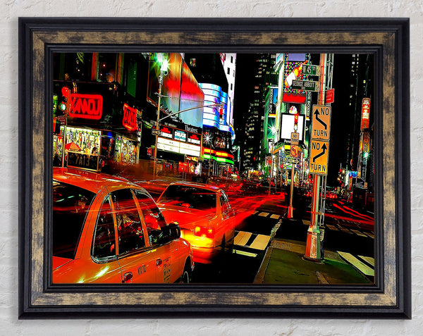 New York City Lights Framed Print