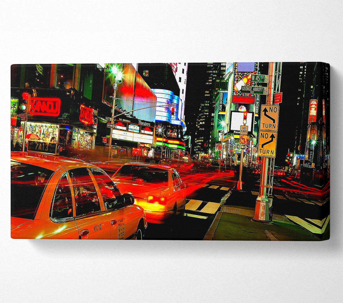  A Canvas Print of New York City Lights Canvas Art