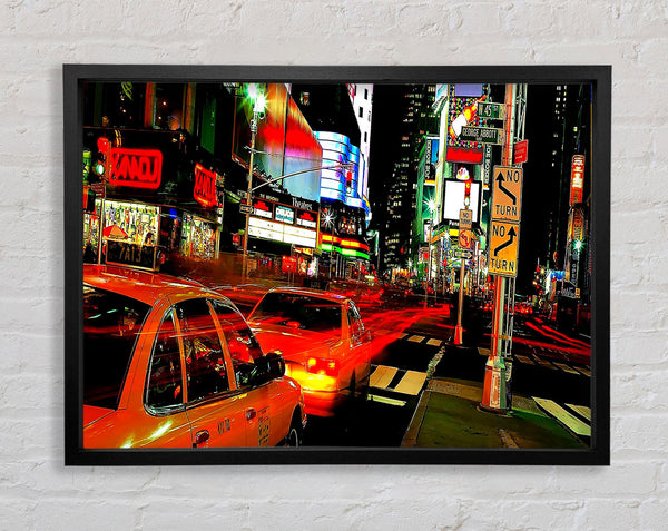 New York City Lights Framed Print