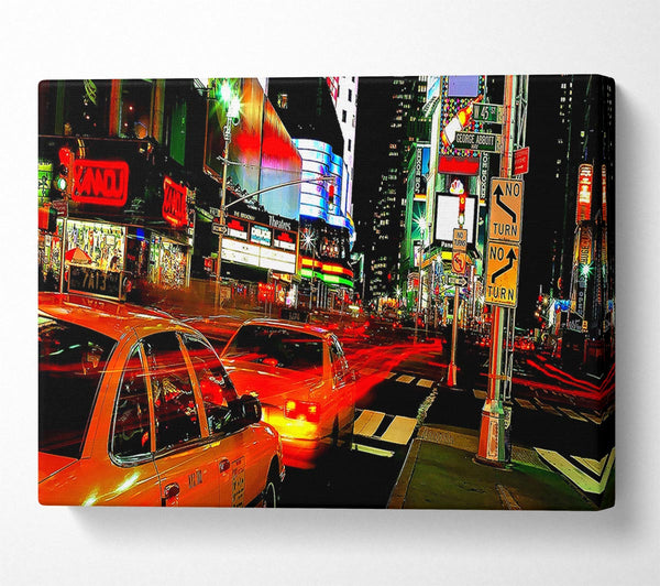  A Canvas Print of New York City Lights Canvas Art
